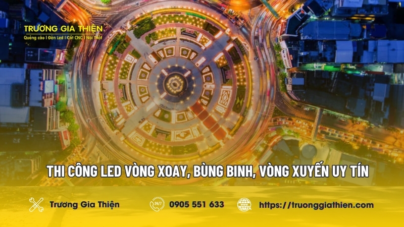 Trang trí vòng xuyến, bùng binh