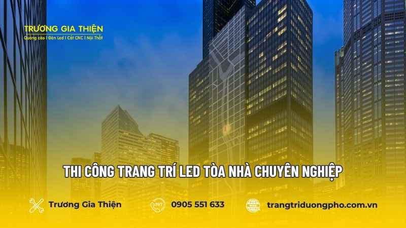 Trang trí tòa nhà cao tầng 